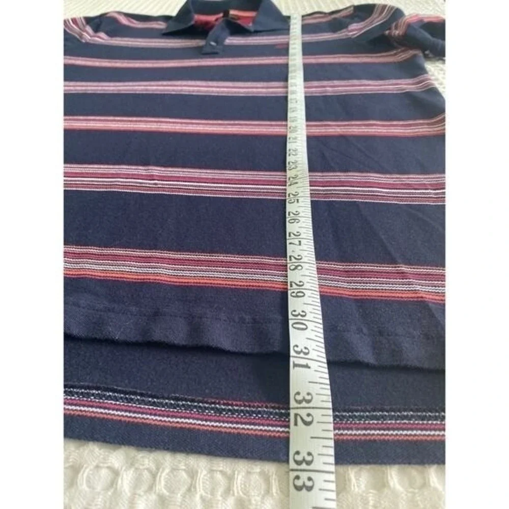 Banana Republic Mens Polo Shirt Short Sleeve‎ Striped Casual Top Size XL Tall